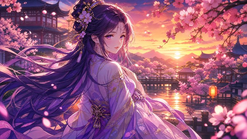 抖音揭秘动漫-【抖音揭秘动漫】汉服少女·花间梦境 完整动漫教程
